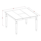 East West Furniture 9 Piece Counter Height Pub Set Includes a Square Dining Table and 8 Kitchen Chairs, Mahogany(Seat Options)