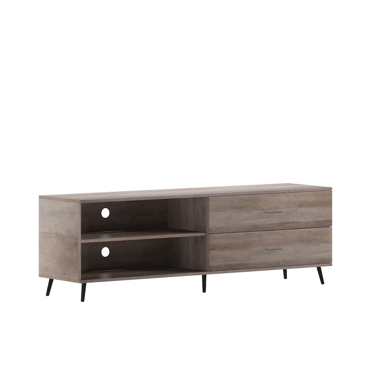 TV Stand for up to 60 TV's with Adjustable Shelf and Storage Drawers