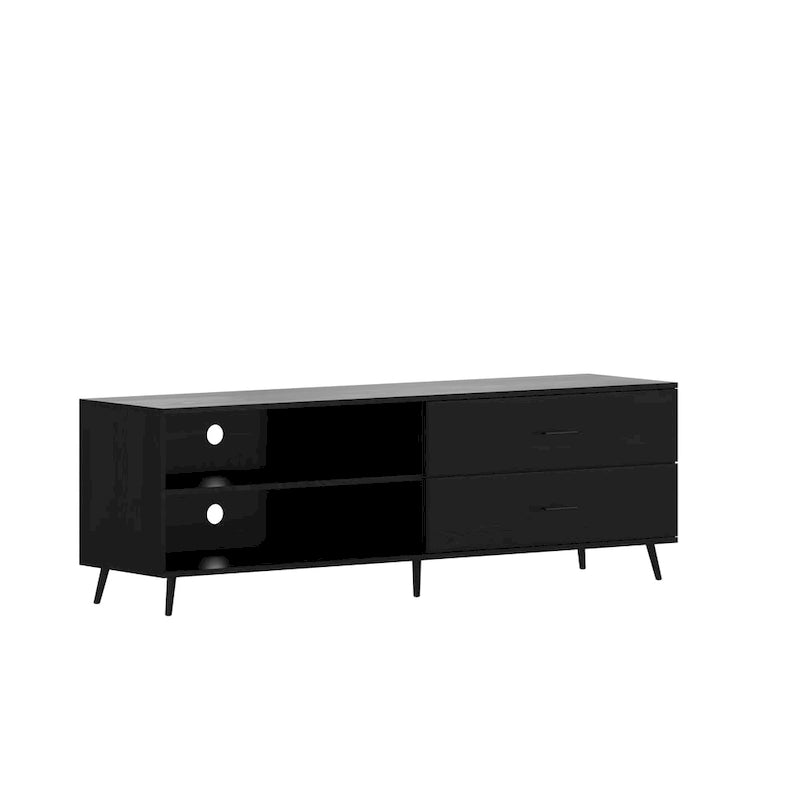 TV Stand for up to 60 TV's with Adjustable Shelf and Storage Drawers