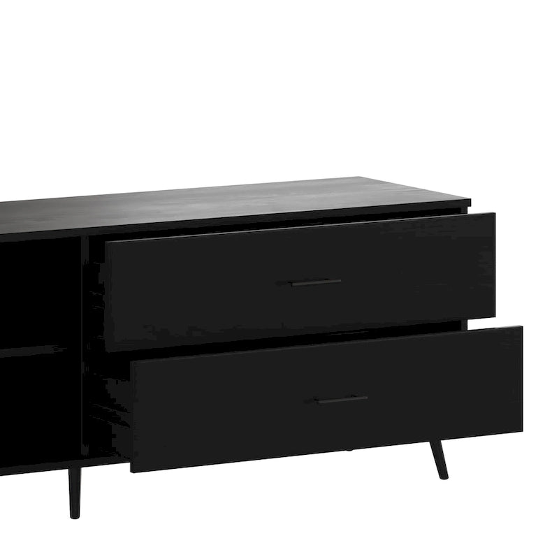 TV Stand for up to 60 TV's with Adjustable Shelf and Storage Drawers