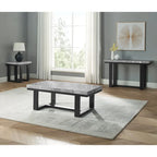 Steve Silver Ludlow Gray Marble Top Side Table