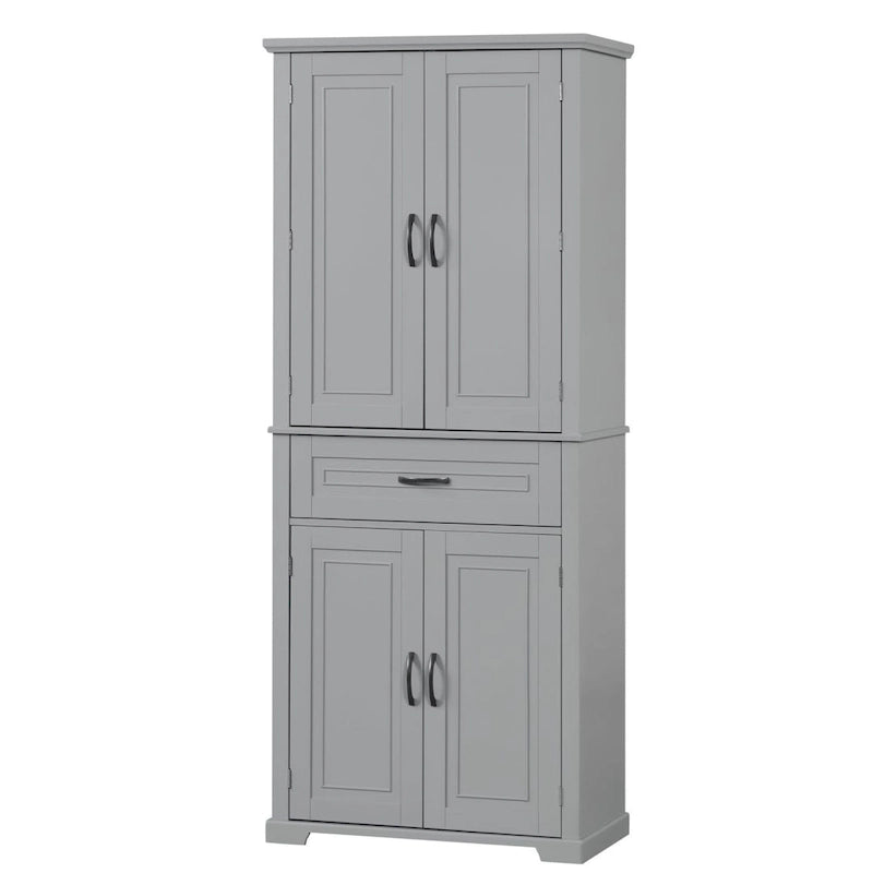 Bathroom Storage Cabinet with Doors and Drawer Multiple Storage Space Adjustable Shelf