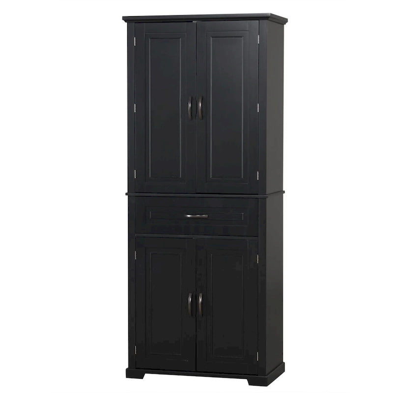 Bathroom Storage Cabinet with Doors and Drawer Multiple Storage Space Adjustable Shelf