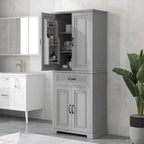 Bathroom Storage Cabinet with Doors and Drawer Multiple Storage Space Adjustable Shelf