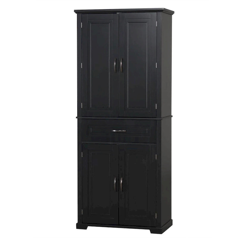 Bathroom Storage Cabinet with Doors and Drawer Multiple Storage Space Adjustable Shelf
