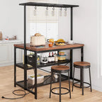 47 Kitchen Island Table Microwave Stand Oven Shelf with Storage - 47D x 28W x 72H