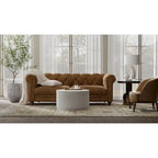 Carolina Living Krissa 30 Round Mango Wood Coffee Table