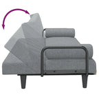 vidaXL Sleeper Sofa with Armrests Sofa Couch Recliner Chair Loveseat Fabric - 80.7 x 35 x 27.6