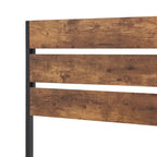 Taomika 3-Pieces Industrial Bed and Modern Square Nightstands Set