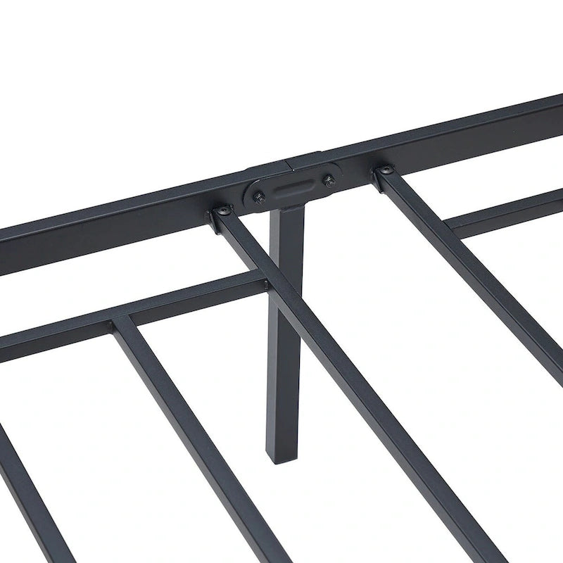 Taomika 3-Pieces Industrial Bed and Modern Square Nightstands Set