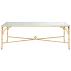 SAFAVIEH Telke Gold Coffee Table - 50 x 26 x 18 - 50Wx26Dx18H