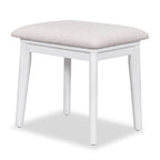 Wood Vanity Desk with Flip-top Makeup Mirror & Stool Dressing Table