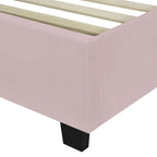 Nestfair Full Size Upholstered Platform Bed with Big Headboard