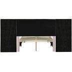 Nestfair Full Size Upholstered Platform Bed with Big Headboard