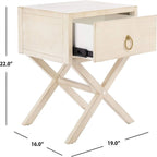 Collection Odilia Navy and Gold 1 Drawer Nightstand