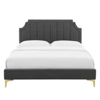 Sienna Performance Velvet Twin Platform Bed