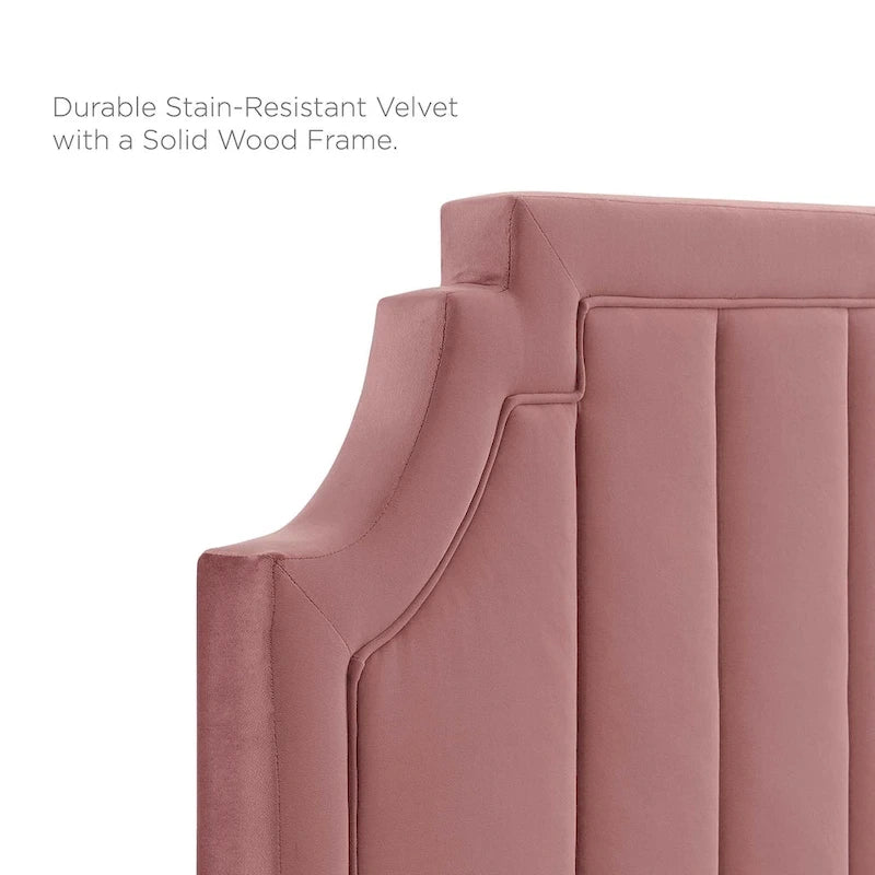 Sienna Performance Velvet Twin Platform Bed