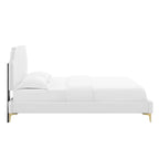 Sienna Performance Velvet Twin Platform Bed
