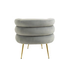 Accent Chair Modern Upholstered Armchair Tufted Chair with Metal Frame - 29.13 x 27.95 x 28.35