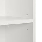 8-Tier Media Tower Rack,CD DVD Slim Storage Cabinet with Adjustable Shelves,Multi-functional double-decker bookcase