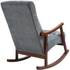 AVAWING Upholstered Rocking Chair ModernHighBackArmchair Set of 2