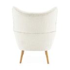 Almond Boucle Wingback Tufted Club Chair by Christopher Knight Home