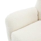 Almond Boucle Wingback Tufted Club Chair by Christopher Knight Home