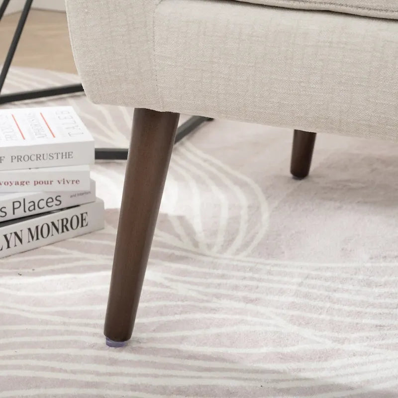 Modern Accent Chair Upholstered Foam Filled Living Room Chairs Comfy Reading Chair