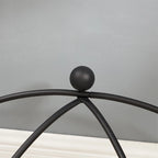 Tempered Glass Table Coffee Table with Metal Frame