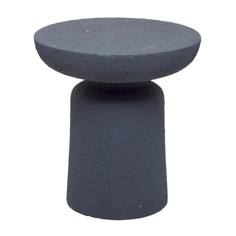Magnesium Oxide Outdoor Accent Table - Dark Gray or White - Roche River Decor