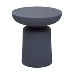 Magnesium Oxide Outdoor Accent Table - Dark Gray or White - Roche River Decor