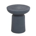 Magnesium Oxide Outdoor Accent Table - Dark Gray or White - Roche River Decor