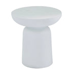 Magnesium Oxide Outdoor Accent Table - Dark Gray or White - Roche River Decor