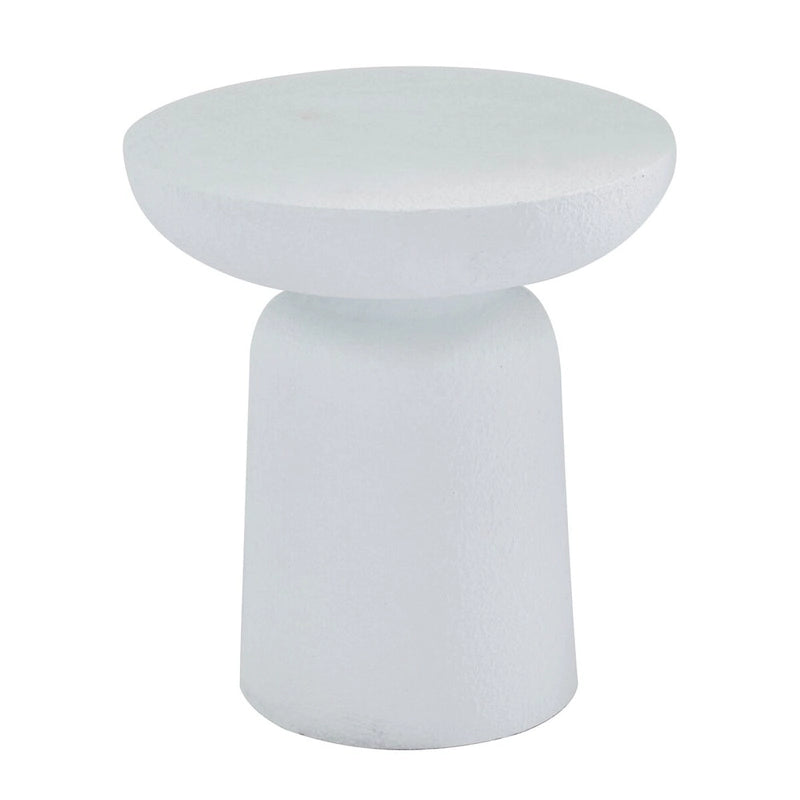 Magnesium Oxide Outdoor Accent Table - Dark Gray or White - Roche River Decor
