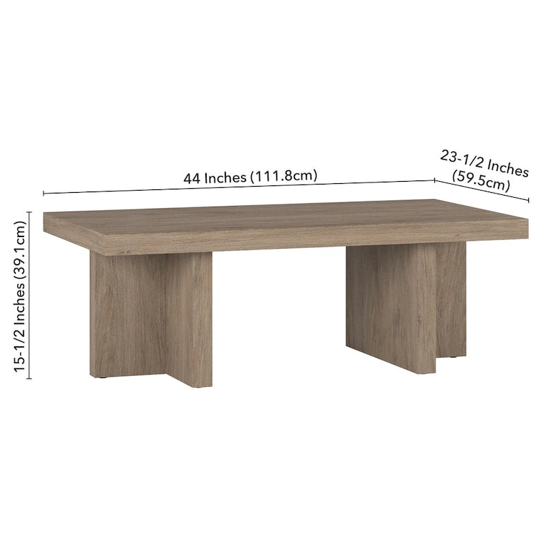 Dimitra 44 Wide Rectangular Coffee Table - 44 Wide