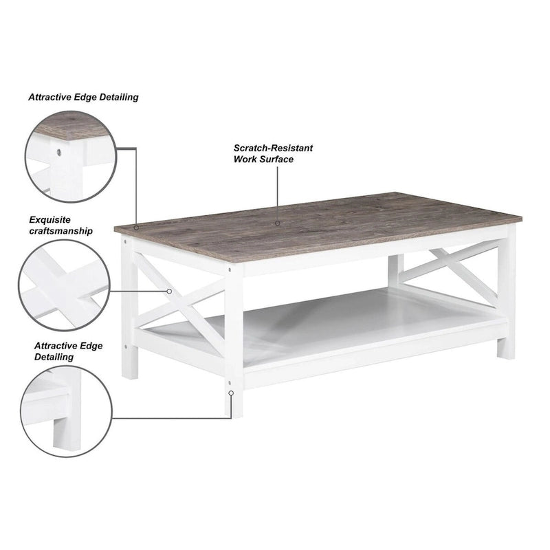 Saint Birch Lambert Modern Farmhouse Coffee Table