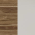Prospect Natural Acacia and Off White Dining Table with Flared Leg