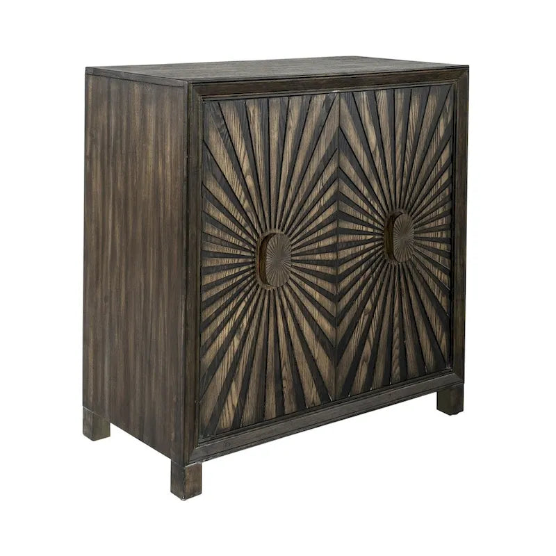 Chaucer Aged Whiskey 2 Door Wine Accent Cabinet