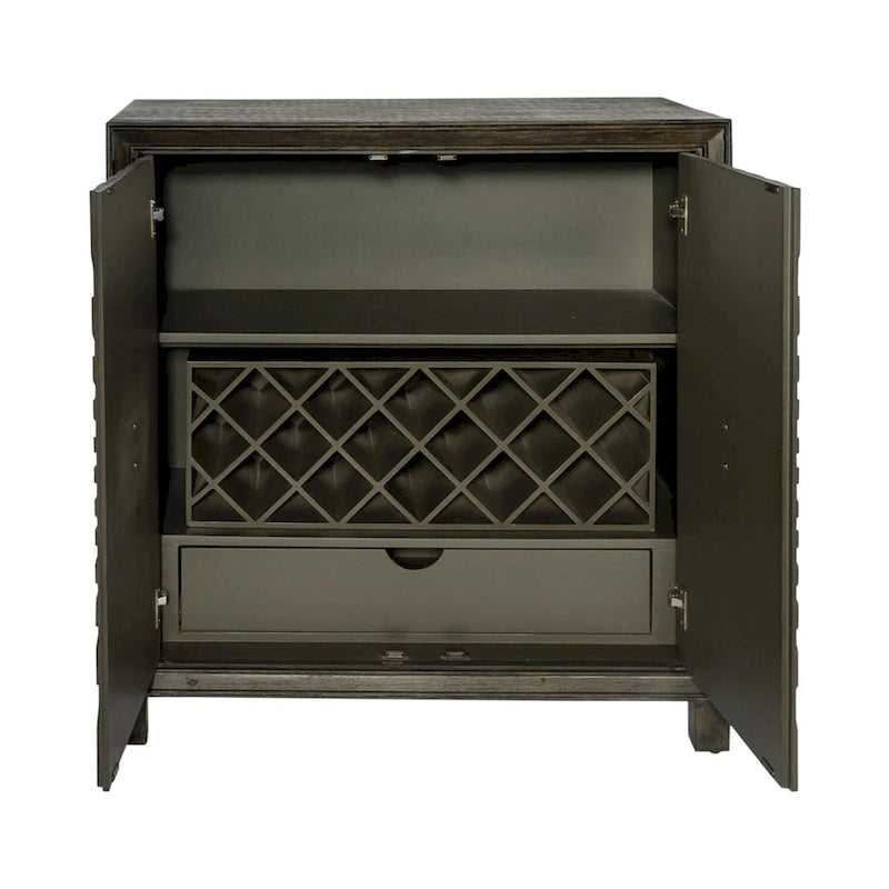 Chaucer Aged Whiskey 2 Door Wine Accent Cabinet