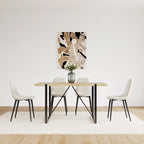 Mid Century Wooden Kitchen Table Set for Restaurant 5 Piece Sets