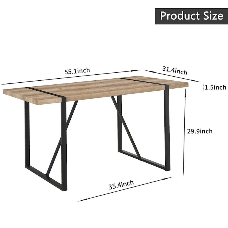 Mid Century Wooden Kitchen Table Set for Restaurant 5 Piece Sets