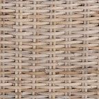 bali & pari Santiago Bohemian Grey Natural Kubu Rattan and Mango Wood Dining Chair