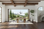 Classic Home Arleth 94 Reclaimed Oak Transitional Dining Table in Natural
