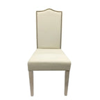Carolina Living Romero Parson Chair - Natural Driftwood - Linen Upholstery