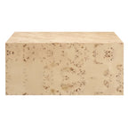 Cosmos 36 Square Burl Wood Coffee Table - N/A