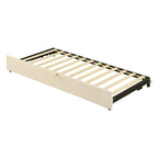 Velvet Upholstered Twin Daybed, Pop Up Trundle, Expandable to King Size, Versatile