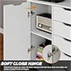 5-Drawer Chest with 1 Door - 14.2D x 28.7W x 29.53H
