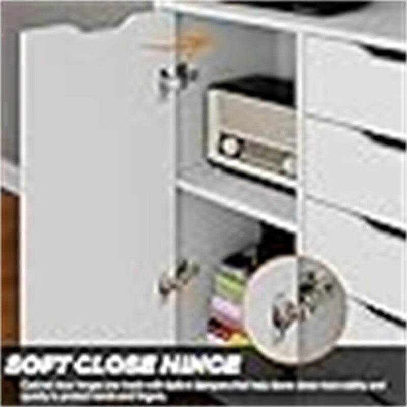5-Drawer Chest with 1 Door - 14.2D x 28.7W x 29.53H