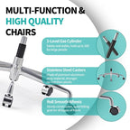 CAROCC Office Chair PU Leather Adjustable ErgoChair with Thickened Cushion - N/A