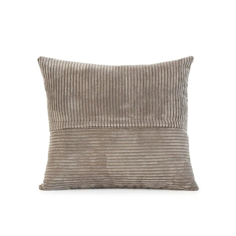 L-Shaped Couch Corduroy Sofa 5-seat Modular Large Sectional Couch with Ottoman for Living Room